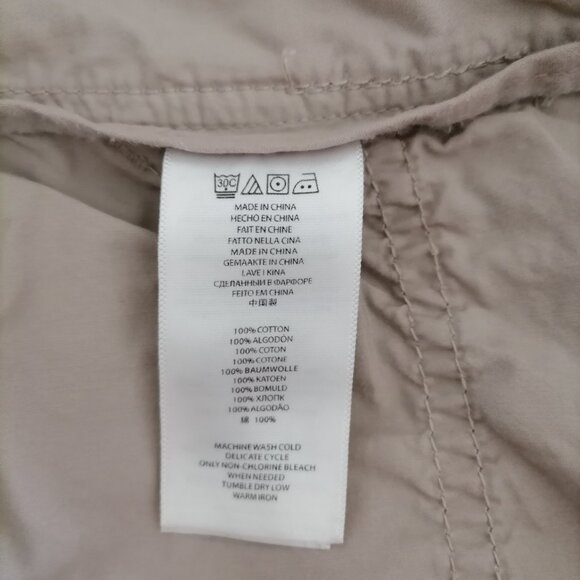 Michael Michael Kors Womens Beige Zipped Pocket Tapered Leg Capri Pant Size 8 - Picture 7 of 8